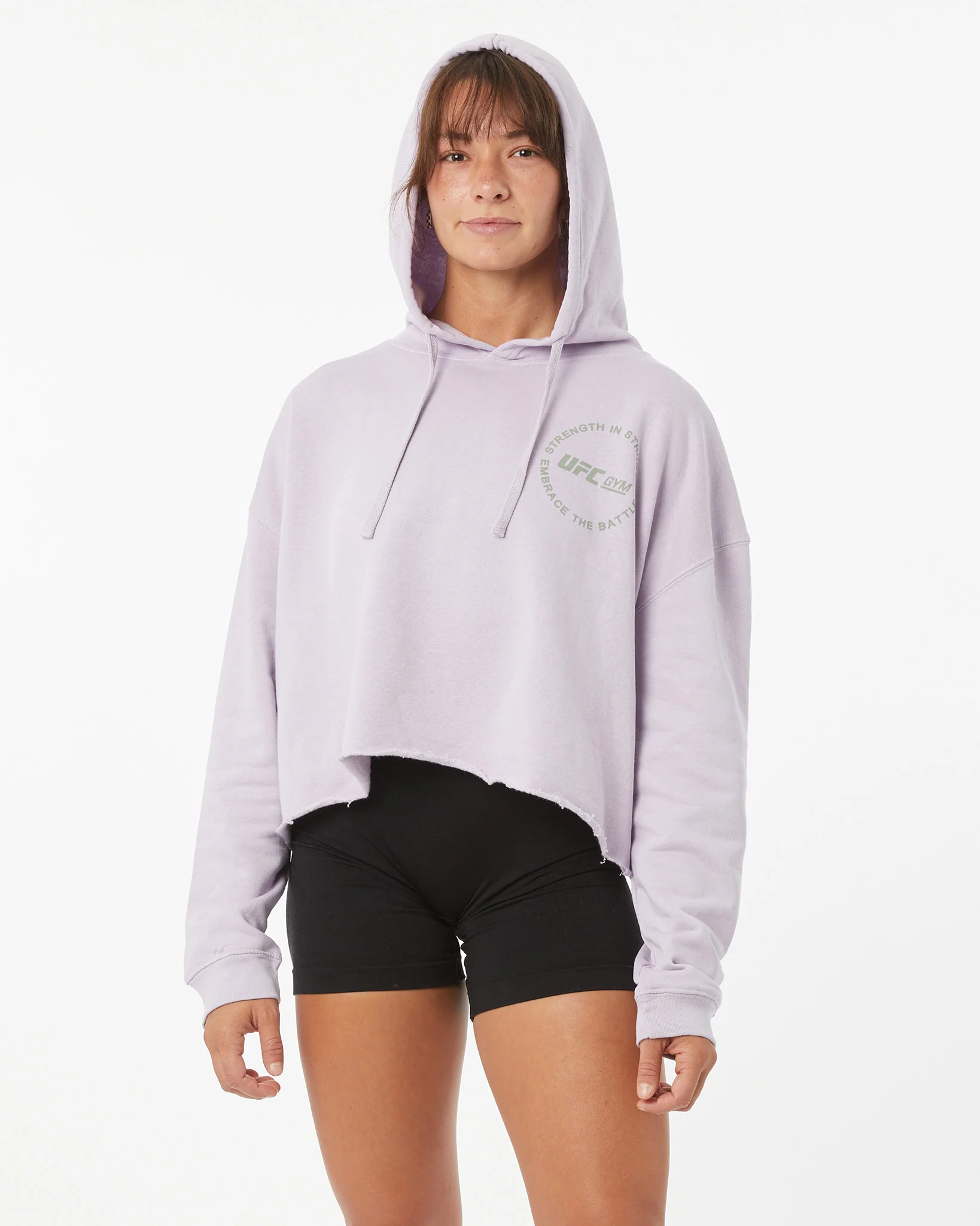 EMBRACE THE BATTLE - WOMENS CROP HOODIE - Image 3